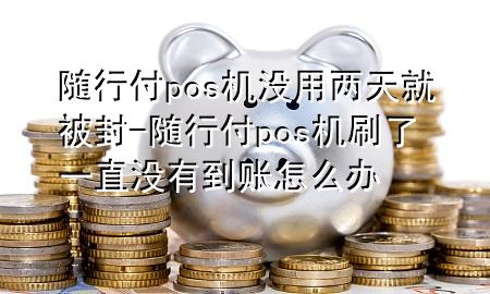随行付pos机没用两天就被封-随行付pos机刷了一直没有到账怎么办