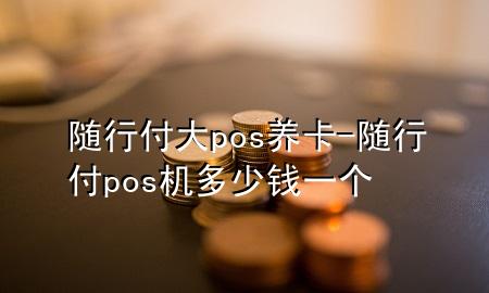 随行付大pos养卡-随行付pos机多少钱一个