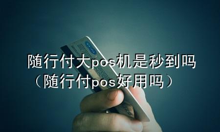 随行付大pos机是秒到吗(随行付pos好用吗)