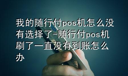 我的随行付pos机怎么没有选择了-随行付pos机刷了一直没有到账怎么办