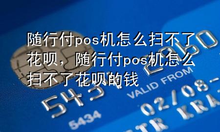 随行付pos机怎么扫不了花呗,随行付pos机怎么扫不了花呗的钱