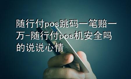 随行付pos跳码一笔赔一万-随行付pos机安全吗的说说心情