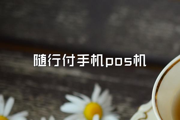 随行付手机pos机