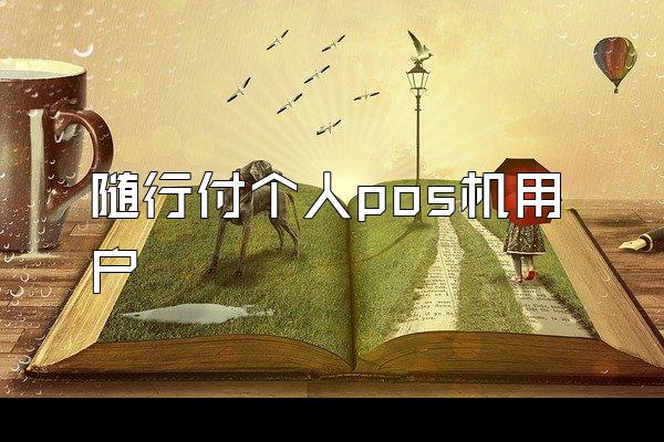 随行付个人pos机用户